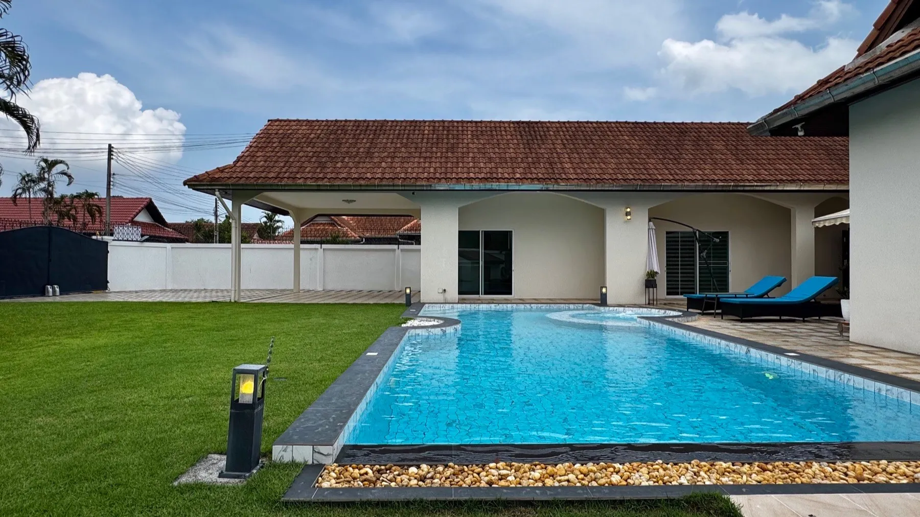 Pet Friendly 4+1 Bedroom Pool Villa on Spacious Land for Sale & Rent near Maprachan Lake Pattaya